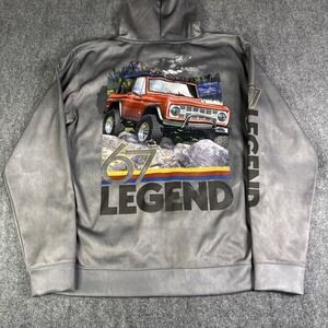 Mac Tools Men's Sweatshirt Bronco 67 Legend Zip Hooded Retro Medium